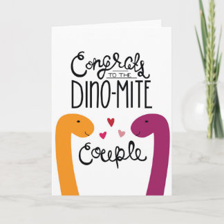 Congrats to the Dino-Mite Couple Card