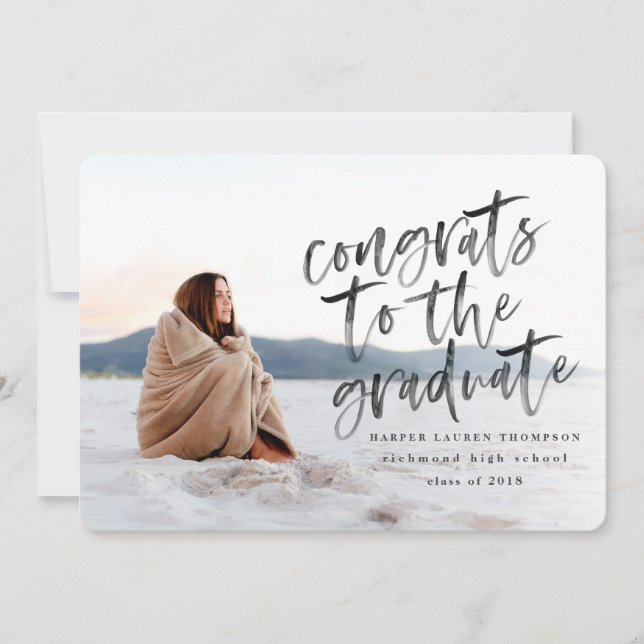 Congrats to the grad graduate announcement (Front)