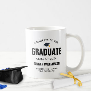 Congrats to the Graduate Class of 20XX Custom Coffee Mug