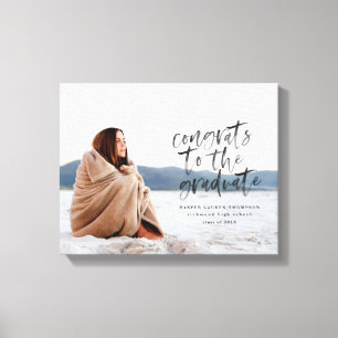 congrats to the graduate photo canvas print