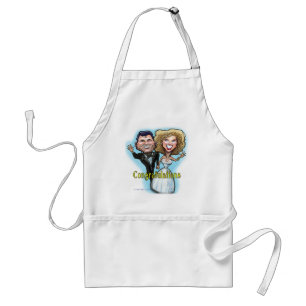 Congrats Wedding Dolls Standard Apron