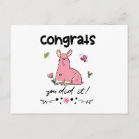 Congrats You Did It Funny Cartoon French Bulldog