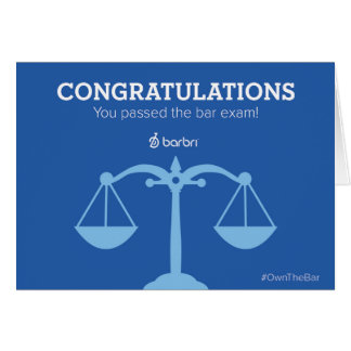 bar exam congrats passing passed gifts greeting card zazzle