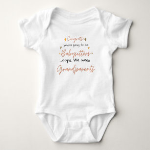 Congrats You're Going To Be Babysitters Funny  Baby Bodysuit