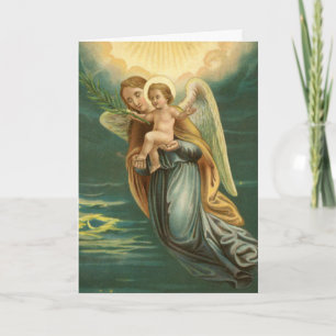 Congratualtions Guardian Angel And Baby Jesus Card