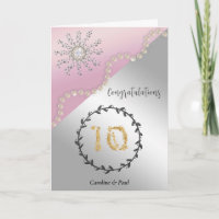Congratulate Friends on 10th Wedding Anniversary
