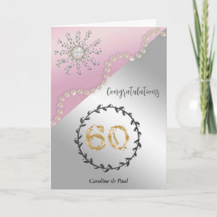 Congratulate Friends on 60th Wedding Anniversary Card
