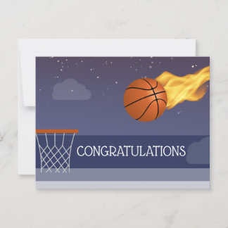 Congratulate to Basketball Team Winning Postcard