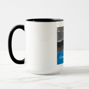 Congratulation Black and Blue Mug