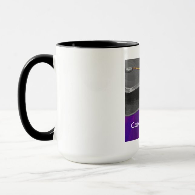 Congratulation Black and Purple Mug (Left)