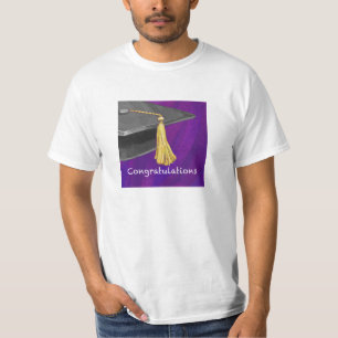 Congratulation Black and Purple T-Shirt