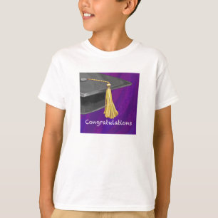 Congratulation Black and Purple T-Shirt