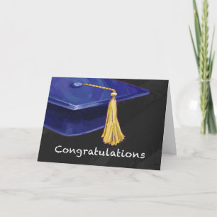 Congratulation Blue and Black Card