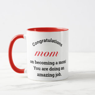 Congratulation Gift  Mum Typography  Mothers Day Mug