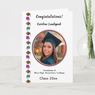 Congratulation Graduation 2025, White Roses Card