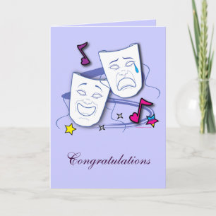Congratulation on Drama Performance: Play Card