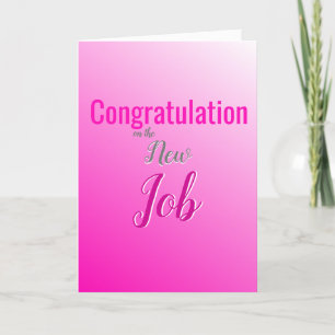 Congratulation on the new job holiday card