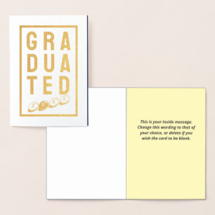 Congratulation on Your Graduation. A Graduate Card