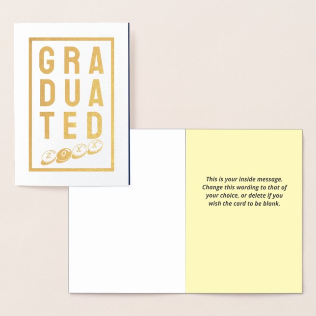 Congratulation on Your Graduation. A Graduate Card (Display)