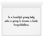 ****CONGRATULATION*** TO THE BEAUTIFUL BRIDE TO BE