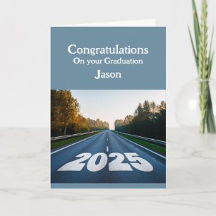 Congratulations 2025 Custom Name Graduation Card