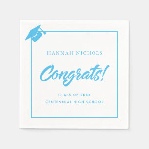 Congratulations 2025 Graduate Graduation Paper  Napkin