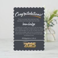 Congratulations 2025 Philippians 1:9-11 Christian