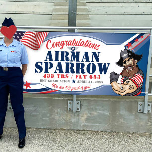 Congratulations 433 Raiders Air Force Graduation Banner