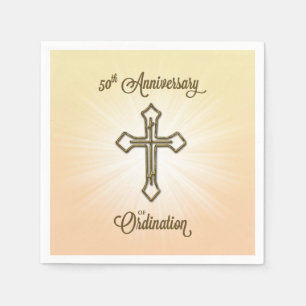 Congratulations 50th Ordination Anniversary Napkin