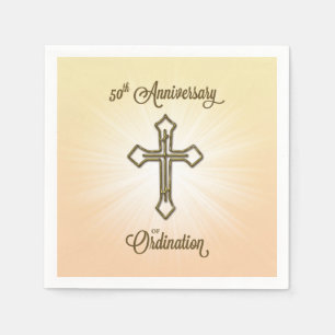 Congratulations 50th Ordination Anniversary Napkin