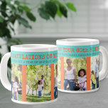 Congratulations 60th Birthday 4 Photo Large Coffee Mug<br><div class="desc">60th Birthday, personalised photo mug. The photo template is set up for you to add 4 of your favourite photos. You can also add your custom message, the year and edit the occasion if you wish. The wording currently reads "Congratulations on your 60th Birthday" and "we wish you a year...</div>