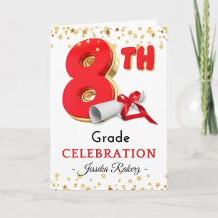 Congratulations 8th Grade Celebration Graduation Card