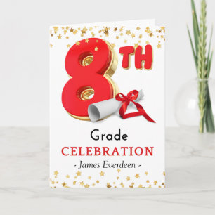 Congratulations 8th Grade Celebration Graduation Card