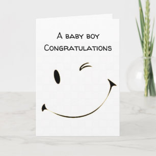 ***CONGRATULATIONS** A "BABY BOY" CARD