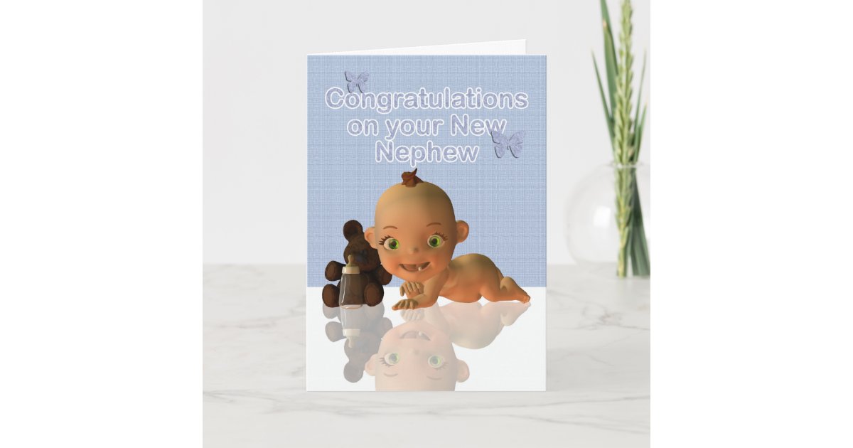 Congratulations A Beautiful Baby boy Aunt Auntie Card Zazzle.co.uk