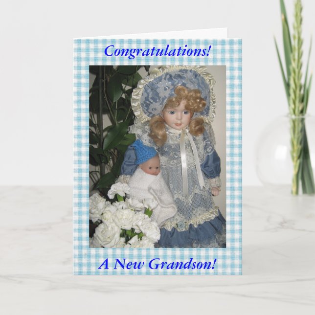 Congratulations a New Grandson Card (Front)