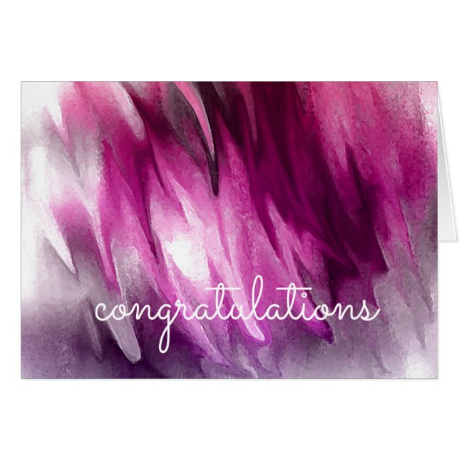 Congratulations Abstract Watercolor Artist (Front Horizontal)