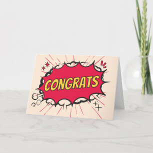 Congratulations Academic Award with Explosion Card