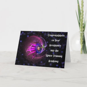 Congratulations Acceptance into Space Academy Card
