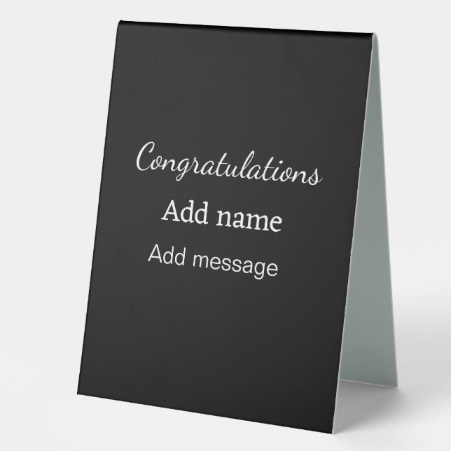 Congratulations add name message simple graduate  (Front)