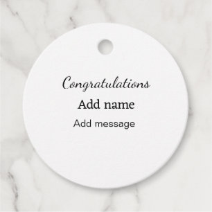 Congratulations add name message simple graduate favour tags