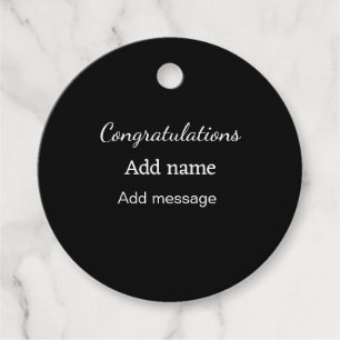 Congratulations add name message simple graduate favour tags