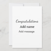 Congratulations add name message simple graduate