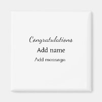 Congratulations add name message simple graduate 