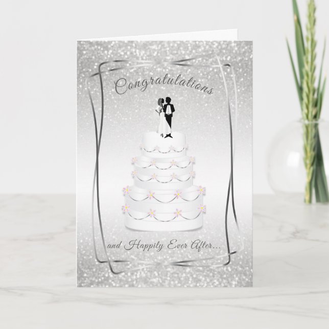 Congratulations and Happily Ever After Card (Front)