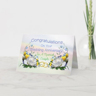 Congratulations Anniversay Roses Card