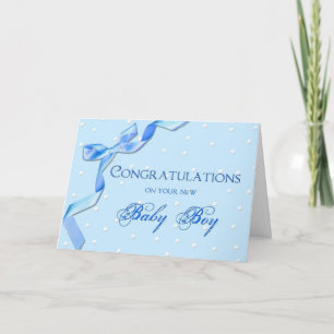 Congratulations - Baby Boy Card