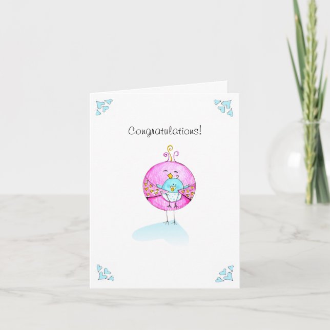 Congratulations Baby Boy Card (Front)