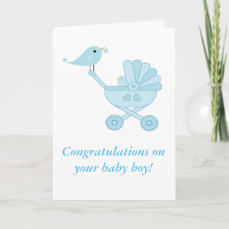Congratulations /Baby Boy Card