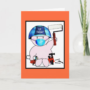 Congratulations Baby Boy ( Carpenter Theme) Card